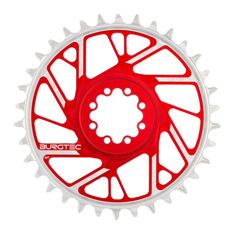 Load image into Gallery viewer, Burgtec 3mm Offset SRAM 8-Bolt ThickThin Chainring

