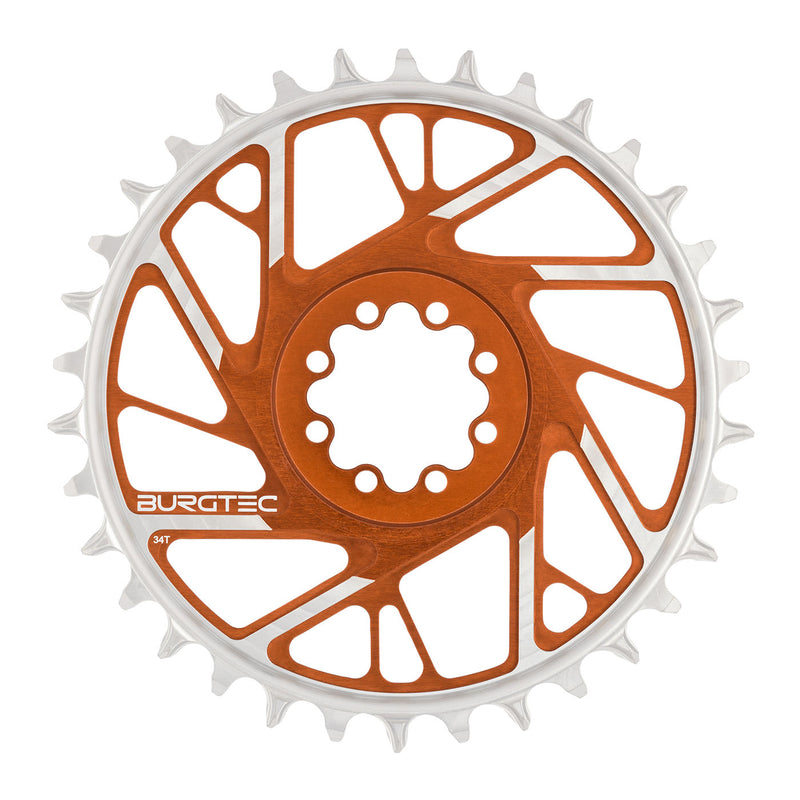 Load image into Gallery viewer, Burgtec 3mm Offset SRAM 8-Bolt ThickThin Chainring
