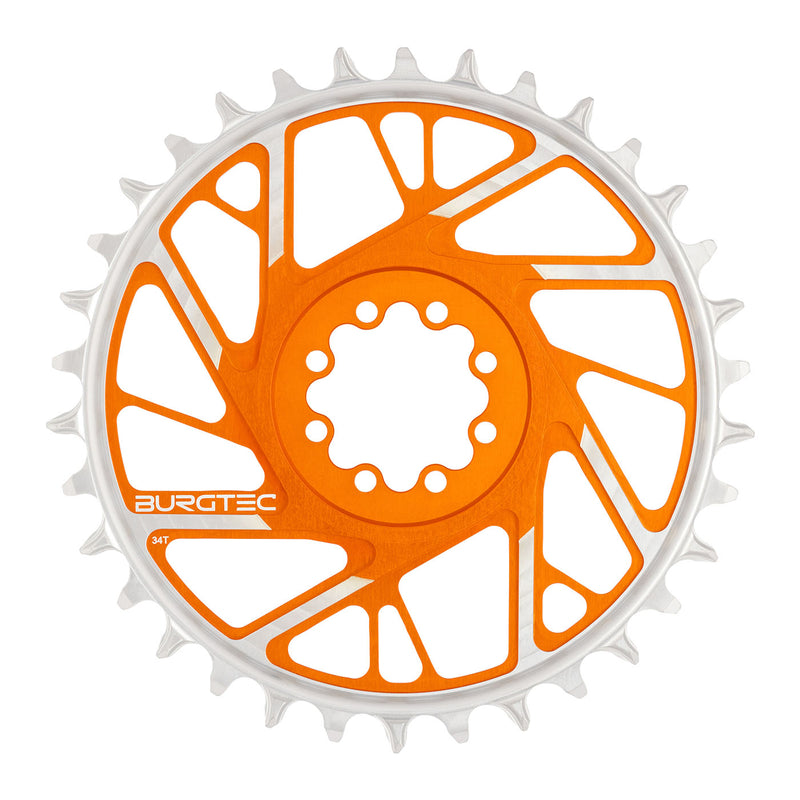 Load image into Gallery viewer, Burgtec 3mm Offset SRAM 8-Bolt ThickThin Chainring
